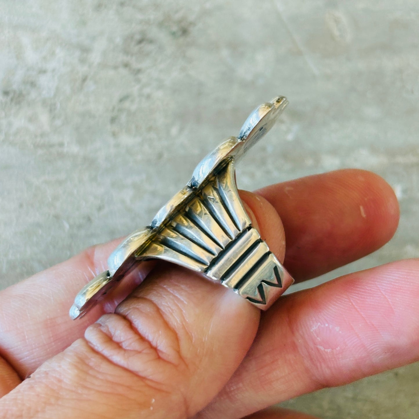 Navajo Thomas Jim Sterling Silver Ring