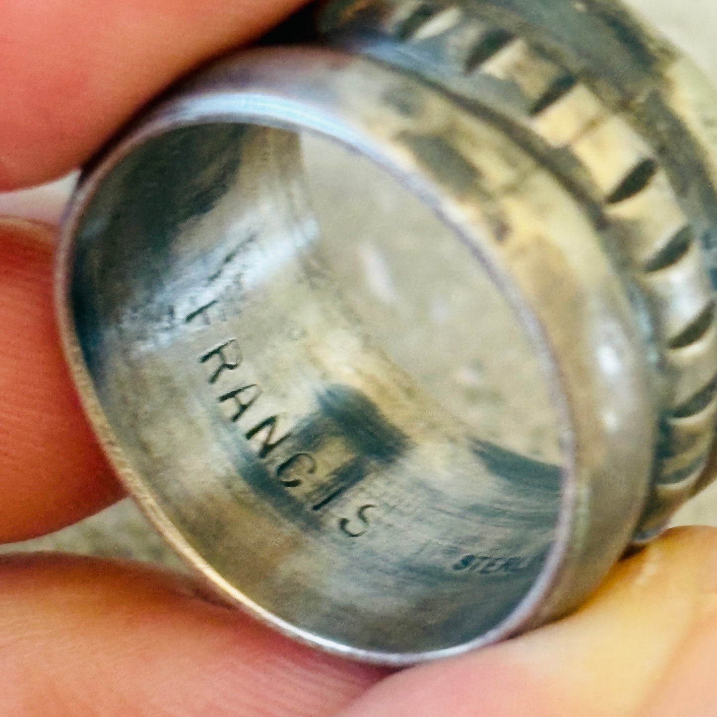 Navajo Melvin Francis Sterling Silver Ring