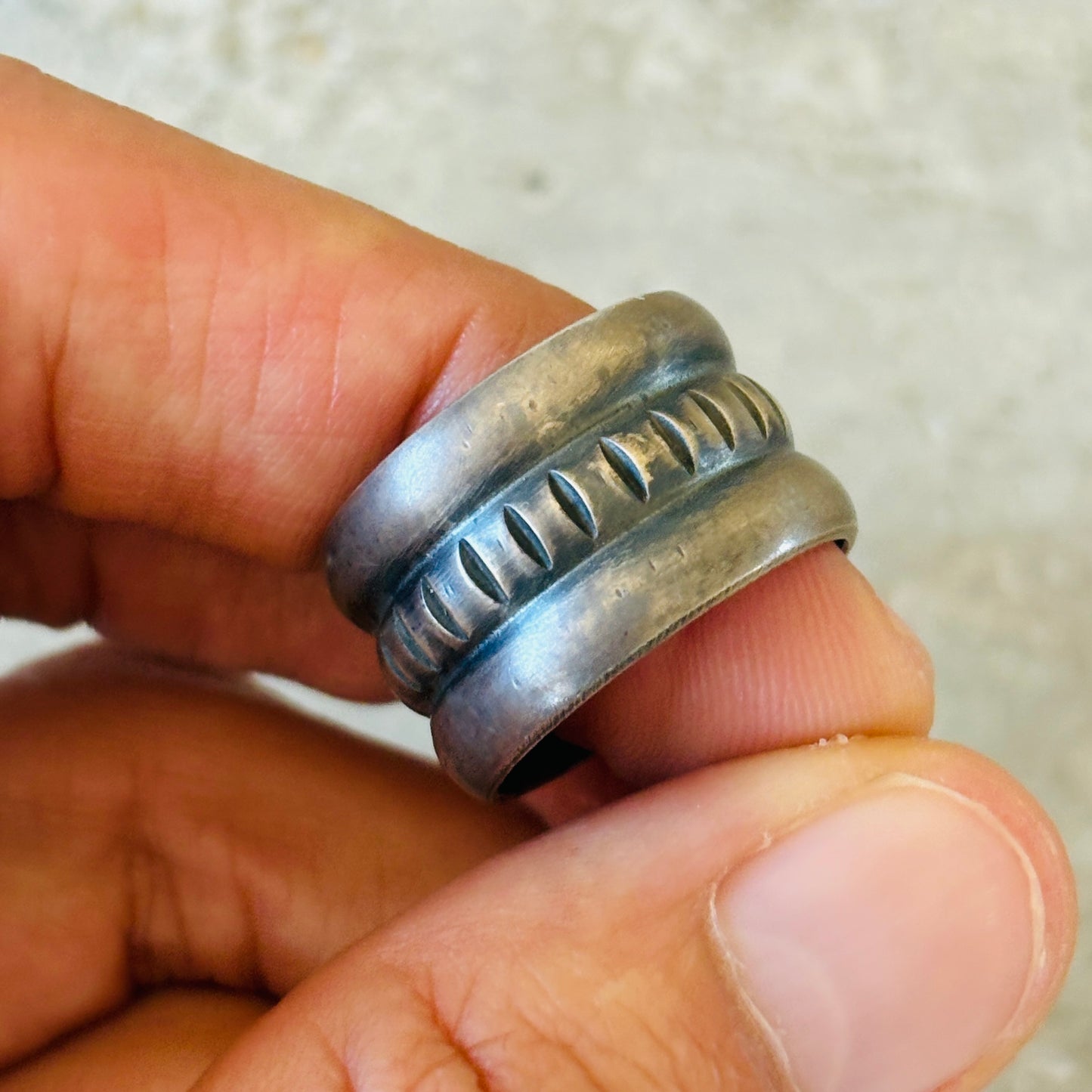 Navajo Melvin Francis Sterling Silver Ring
