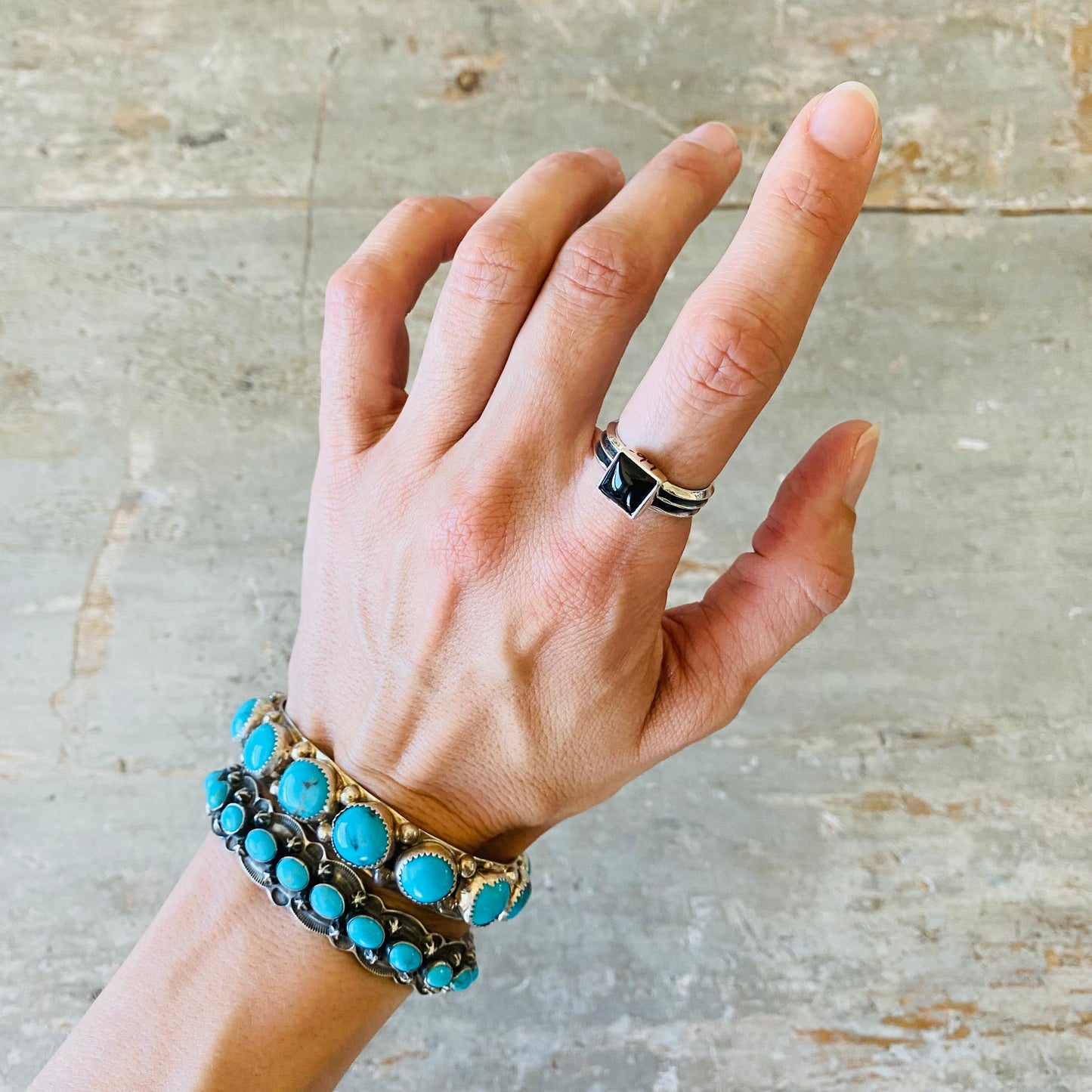 Navajo Sterling Silver & Black Onyx Ring
