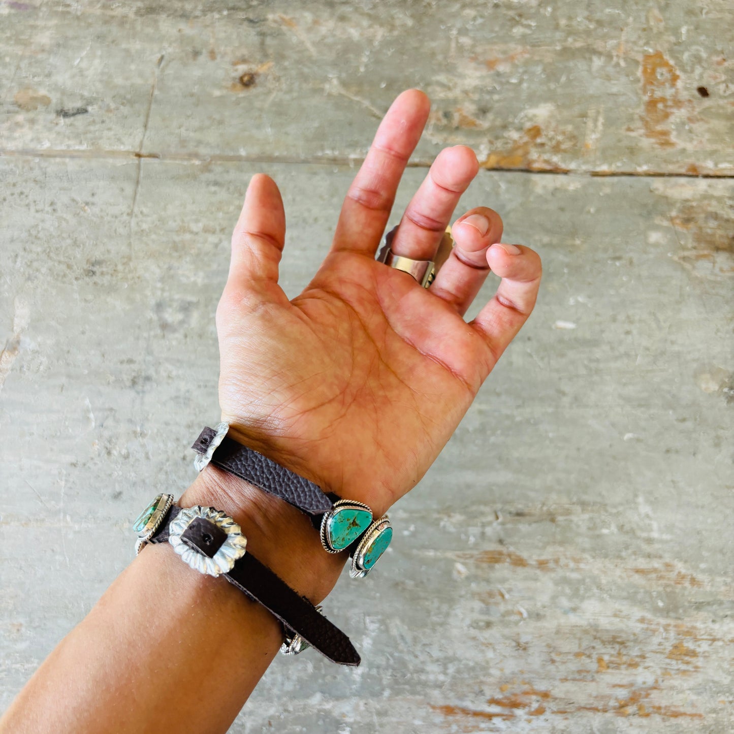 Navajo Geraldine James Sterling Silver & Multi Turquoise Ring