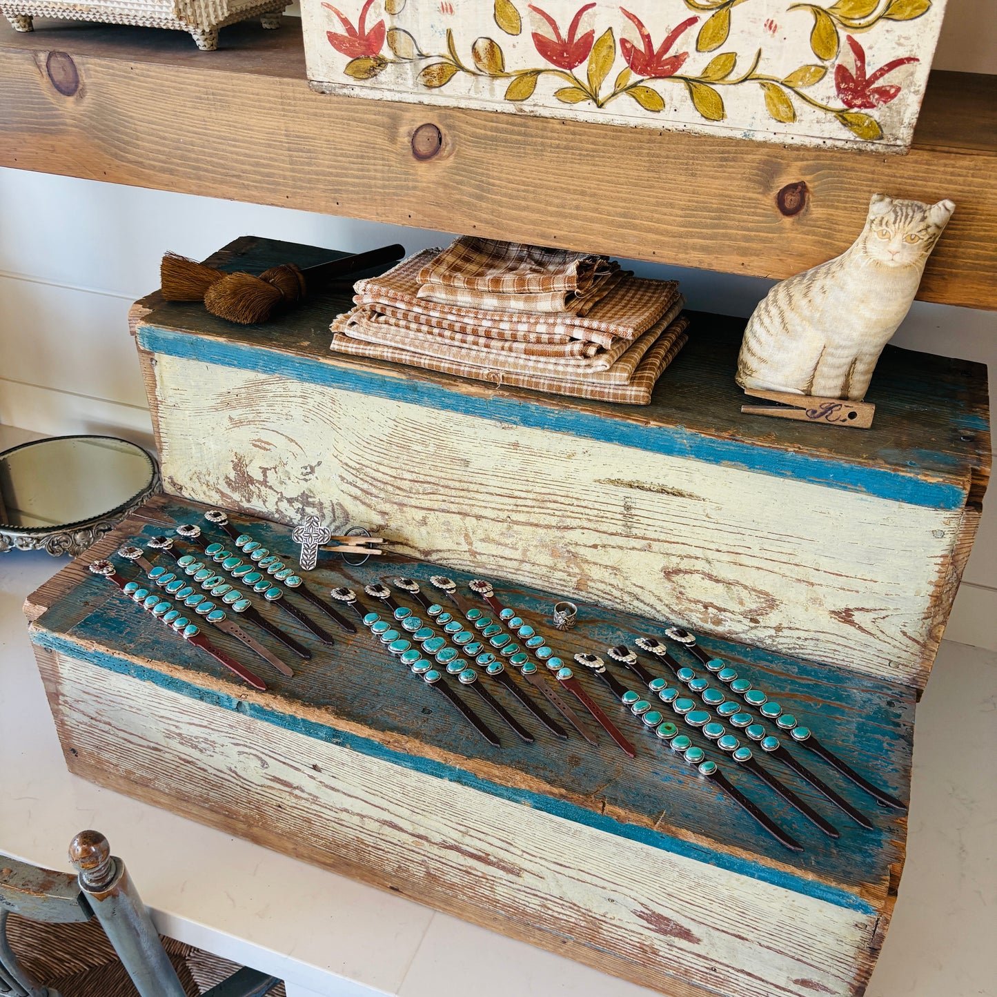 Navajo Calvin Martinez Sterling Silver Cross Ring