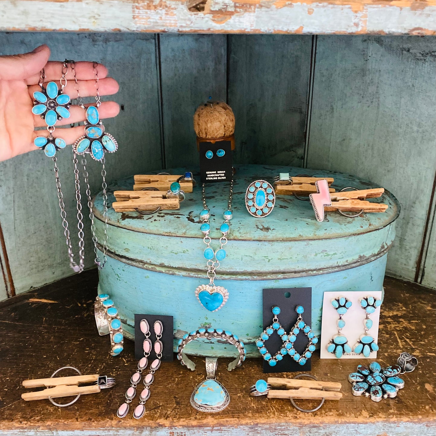 Navajo Charlene Yazzie Sterling Silver & Turquoise Ring