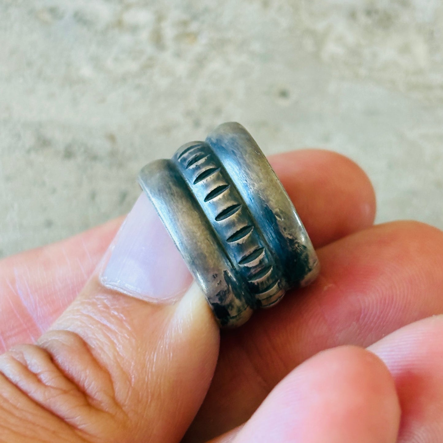 Navajo Melvin Francis Sterling Silver Ring