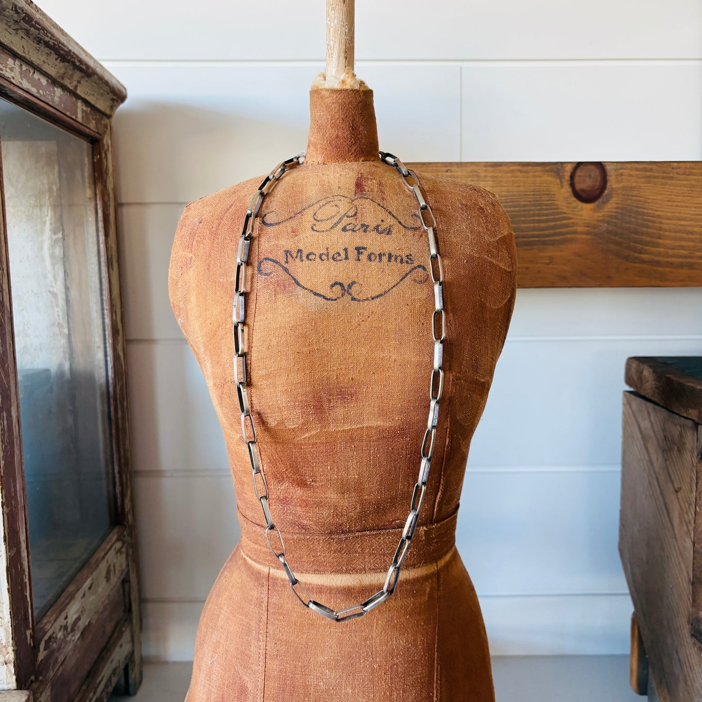 Navajo Kevin Shorty Sterling Silver Paperclip Chain