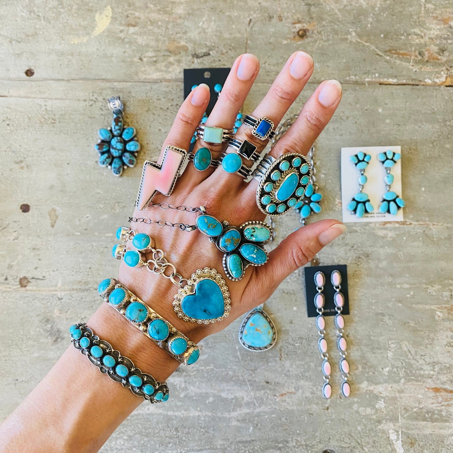 Navajo Charlene Yazzie Sterling Silver & Turquoise Ring