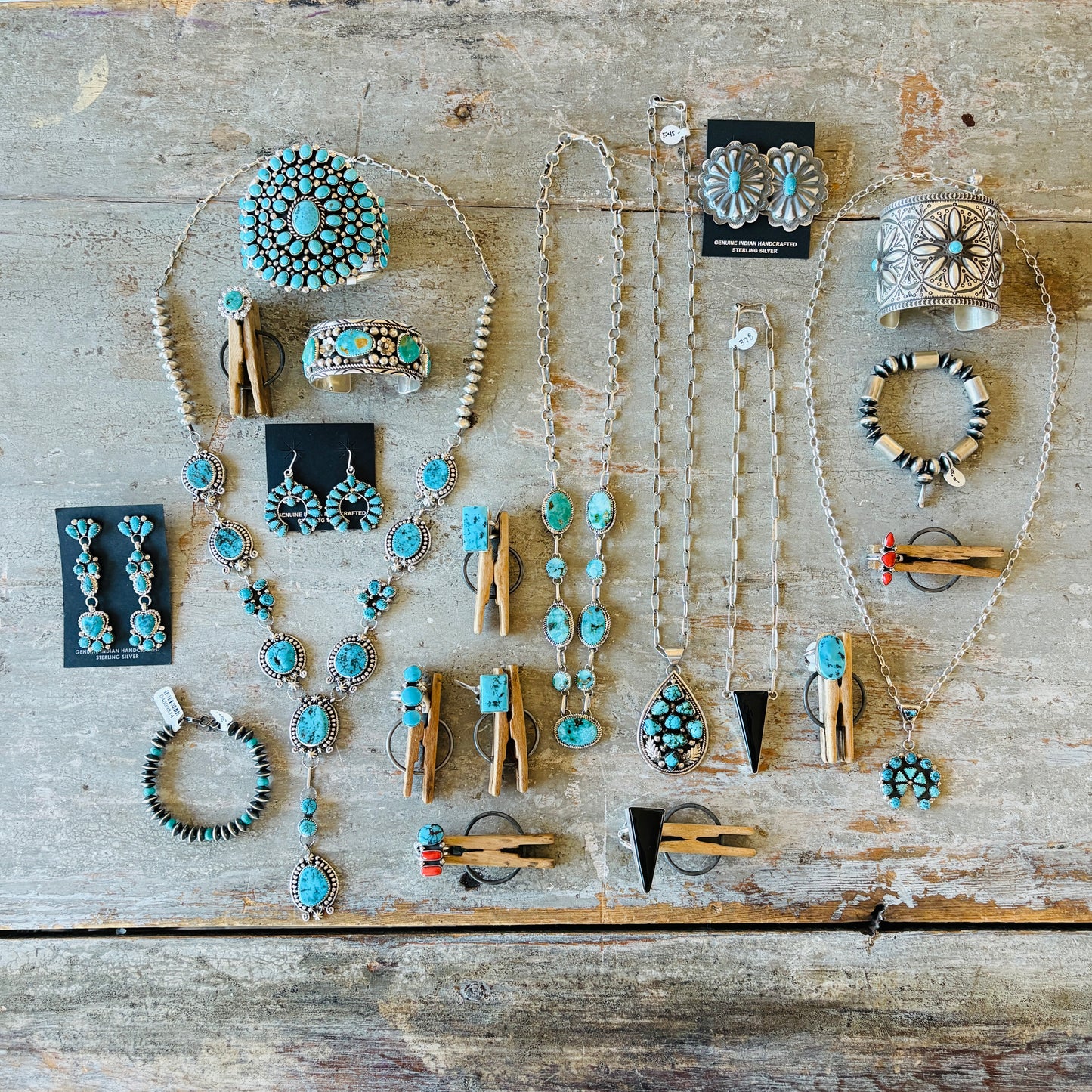 Navajo Jimmie Yazzie Sterling Silver & Royston Turquoise Stacker Cuff