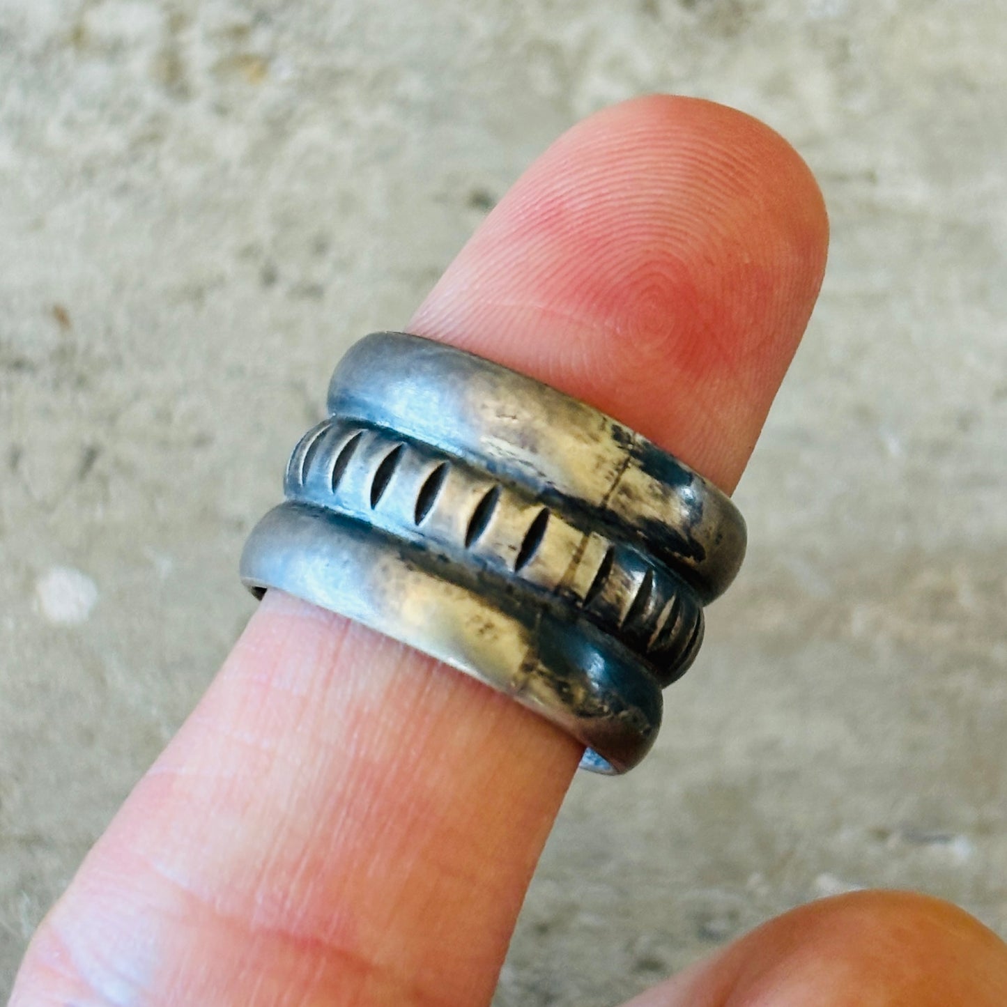 Navajo Melvin Francis Sterling Silver Ring