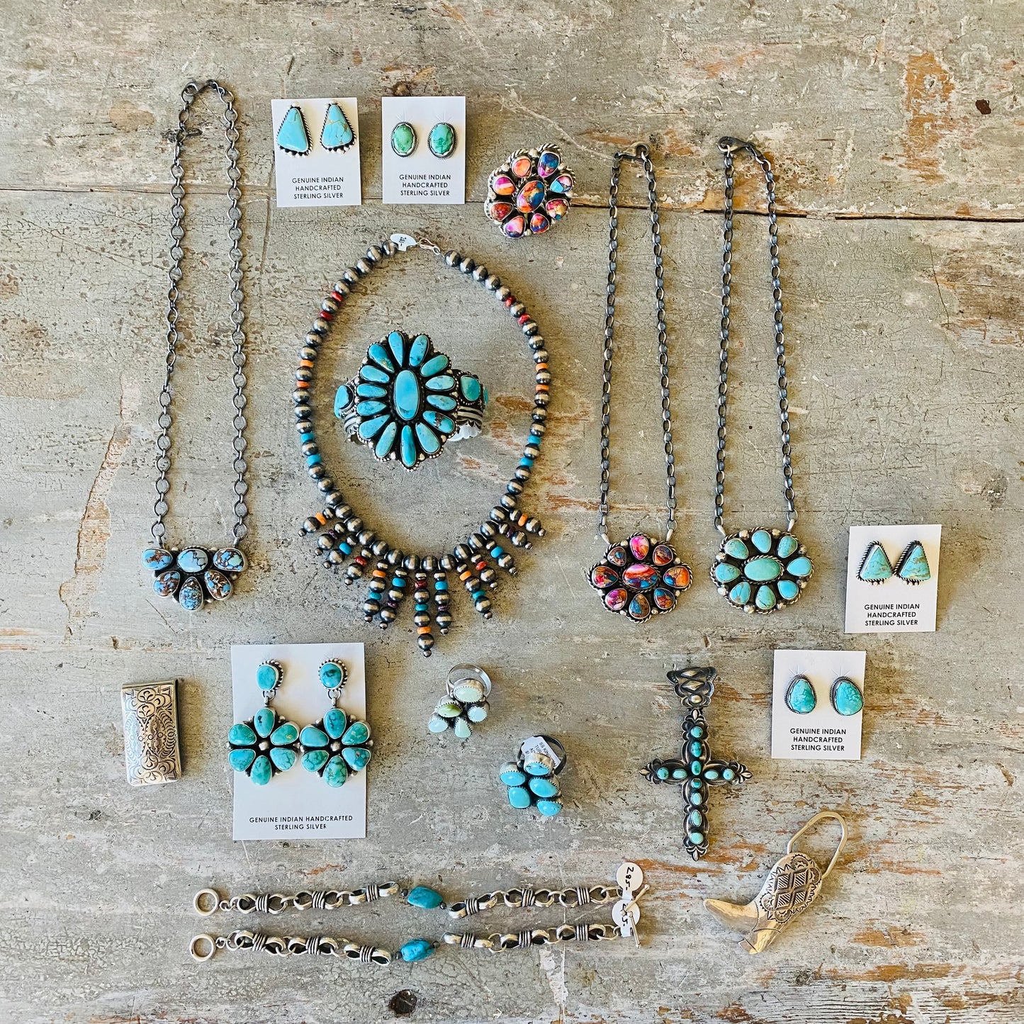 Navajo Sterling Silver & Turquoise Toggle Bracelet