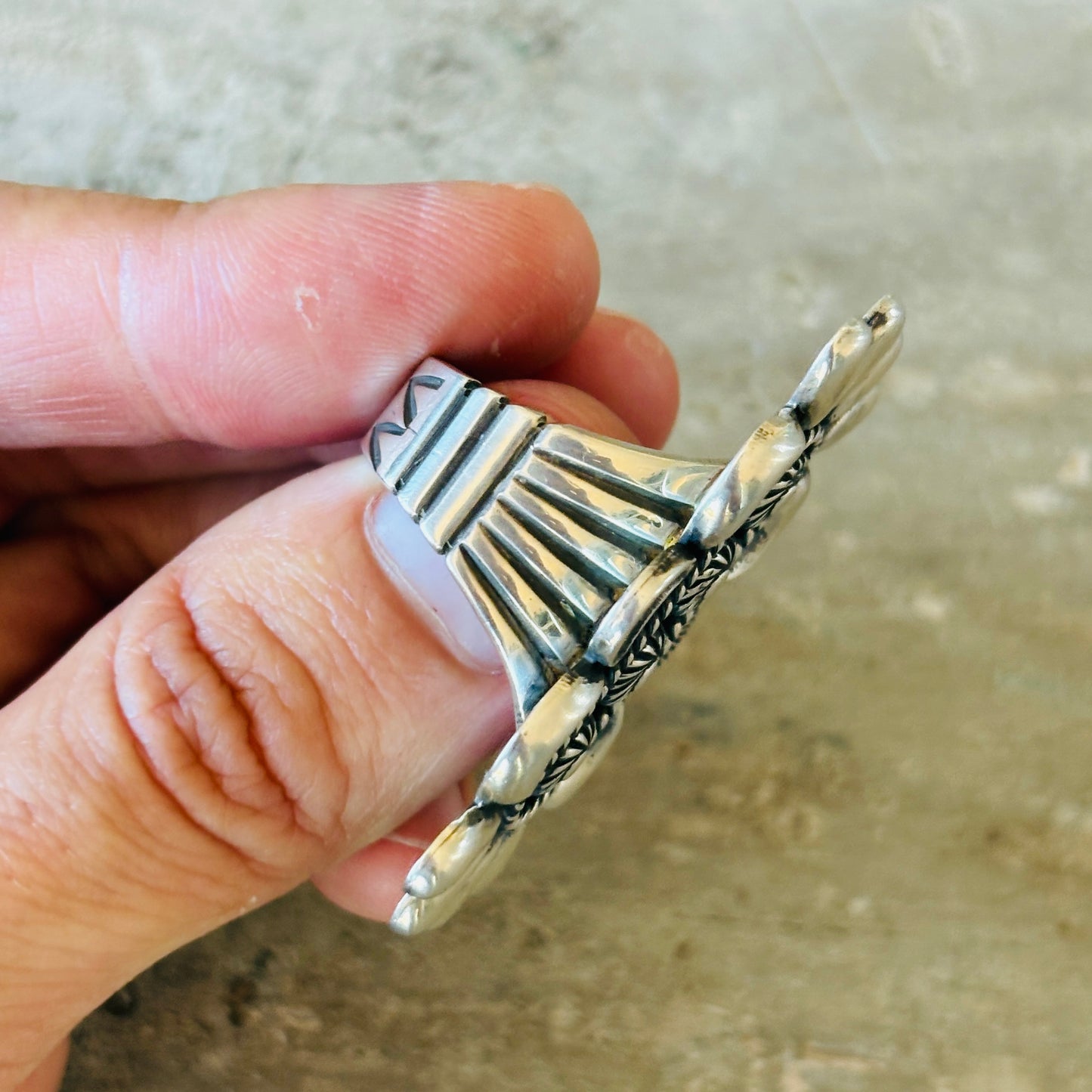 Navajo Thomas Jim Sterling Silver Ring