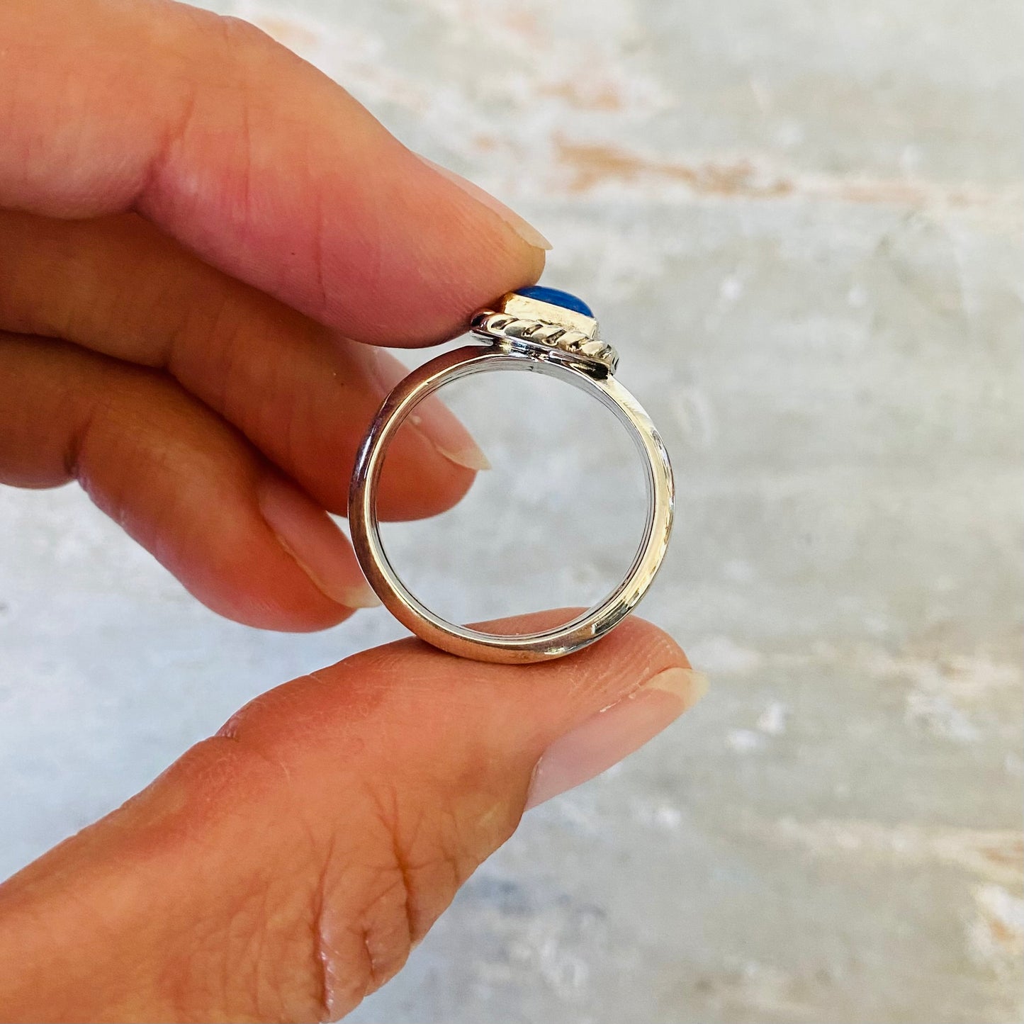 Navajo Sterling Silver & Lapis Ring