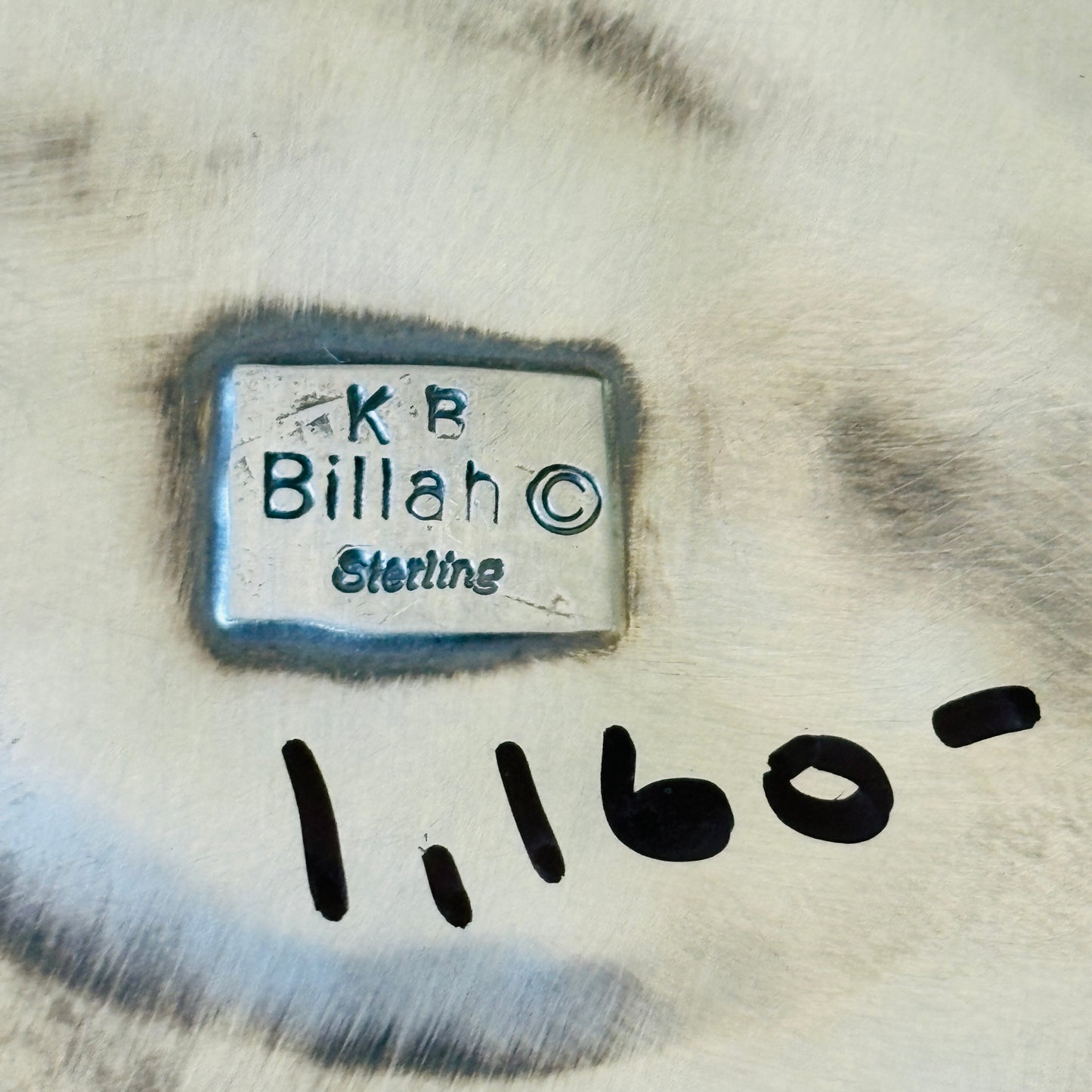 Navajo Kindale Billah Sterling Silver Will Rodgers & Cattle Brands Pendant