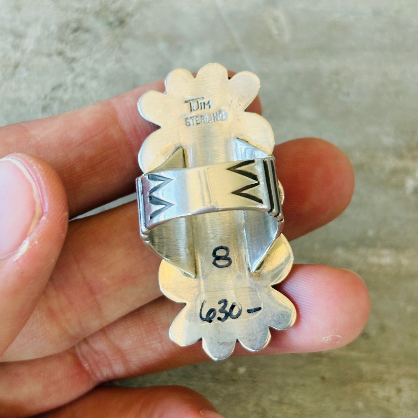 Navajo Thomas Jim Sterling Silver Ring
