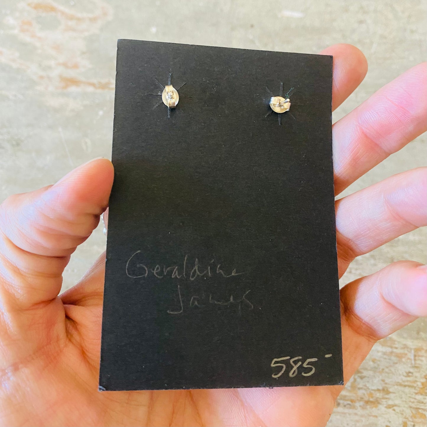 Navajo Geraldine James Sterling Silver & Sonoran Turquoise Statement Earrings