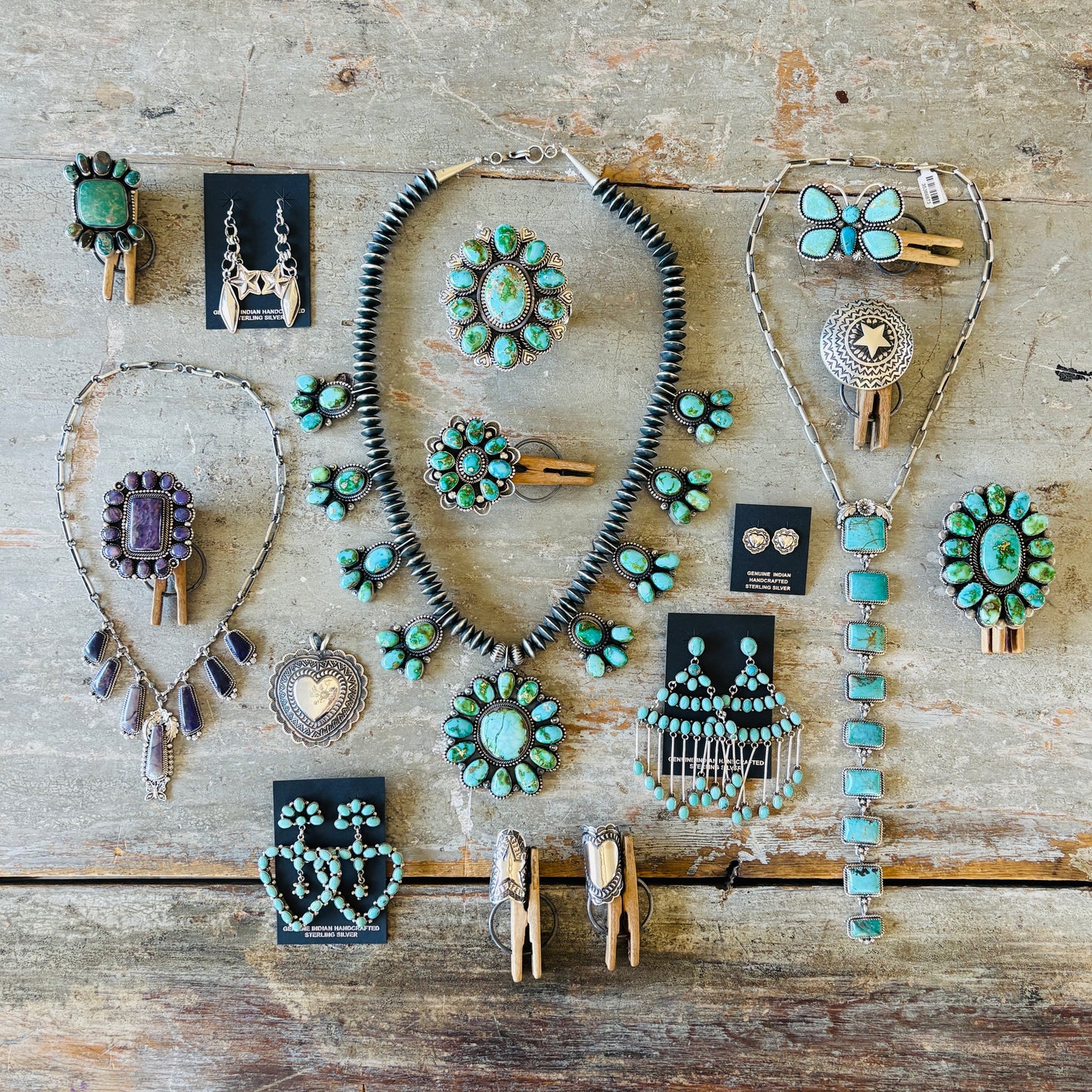 Navajo Sunshine Reeves Sterling Silver Heart Cigar Band Ring