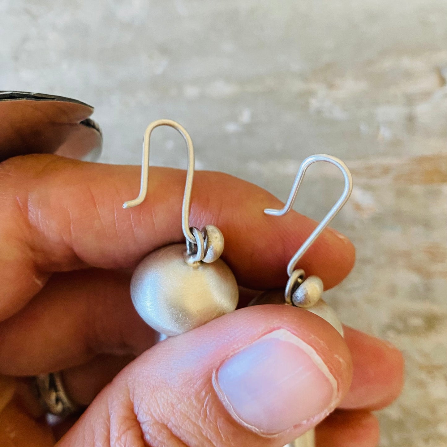 Navajo Derrick Cadman Sterling Silver Blossom Earrings