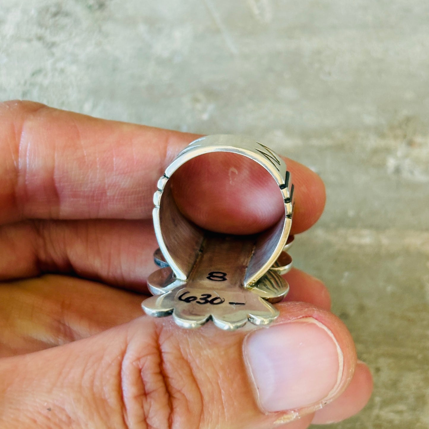 Navajo Thomas Jim Sterling Silver Ring