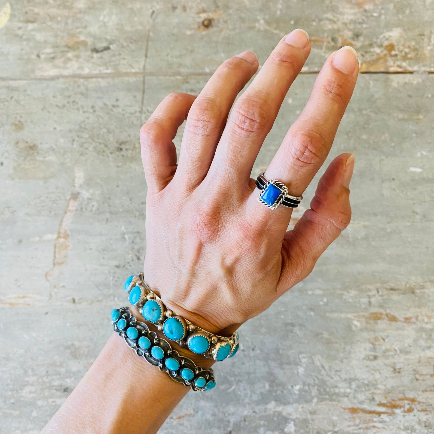 Navajo Sterling Silver & Lapis Ring