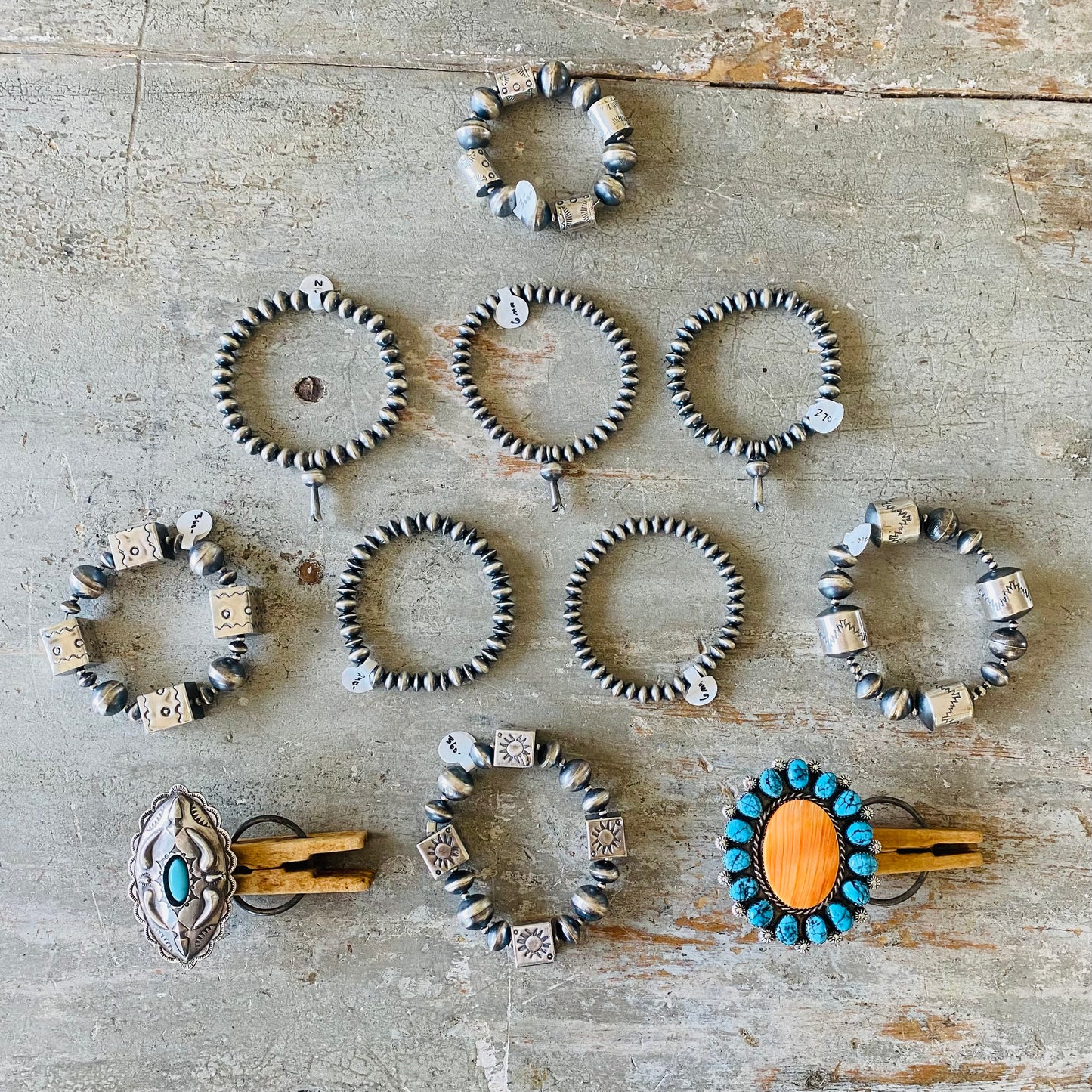 Navajo Glenn Livingston Sterling Silver & Turquoise Shadowbox Ring