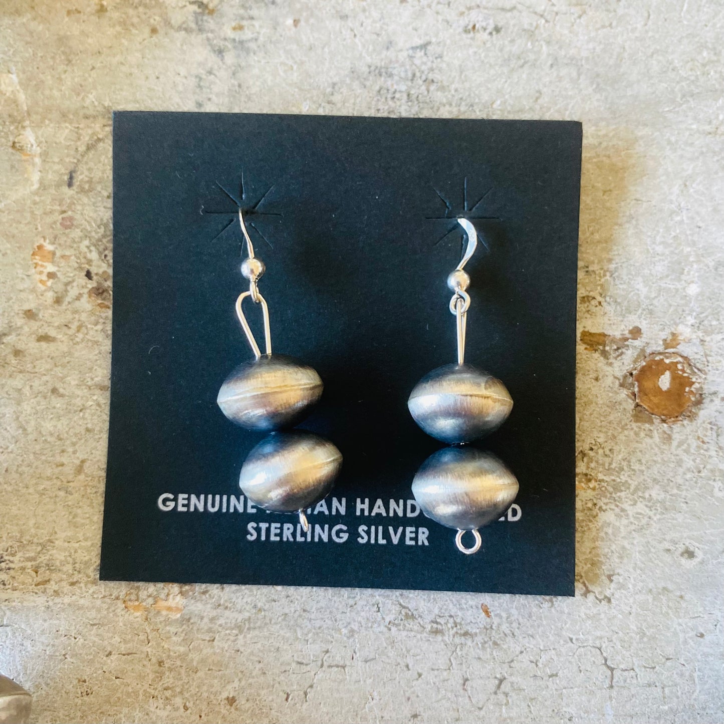 Navajo Sharon Cooley - Nez Sterling Silver Handmade Graduated Pearls Necklace Set