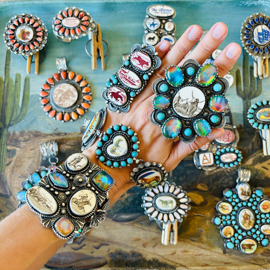 Navajo Artist Kindale Billah Western Drop