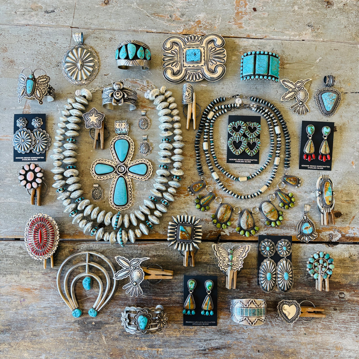 Navajo Mark Yazzie Sterling Silver & Royston Turquoise Pendant