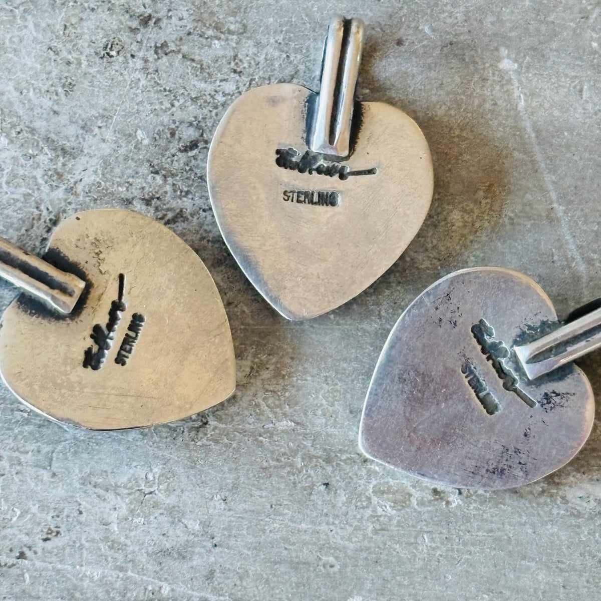 Navajo Bo Reeves Sterling Silver Heart Pendant