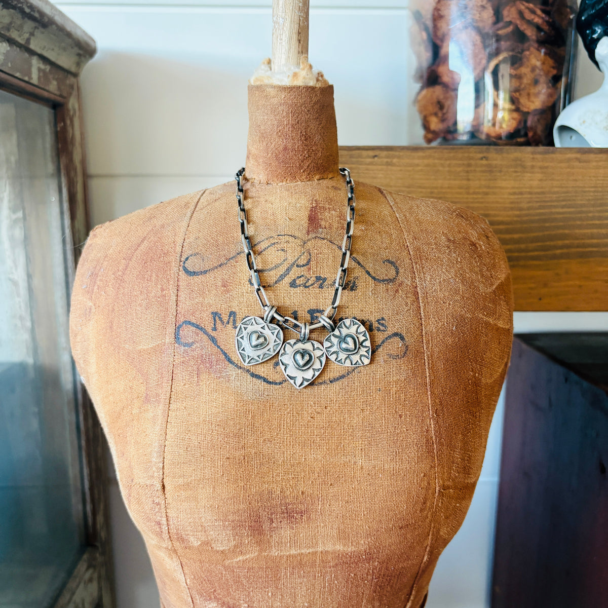 Navajo Bo Reeves Sterling Silver Heart Pendant
