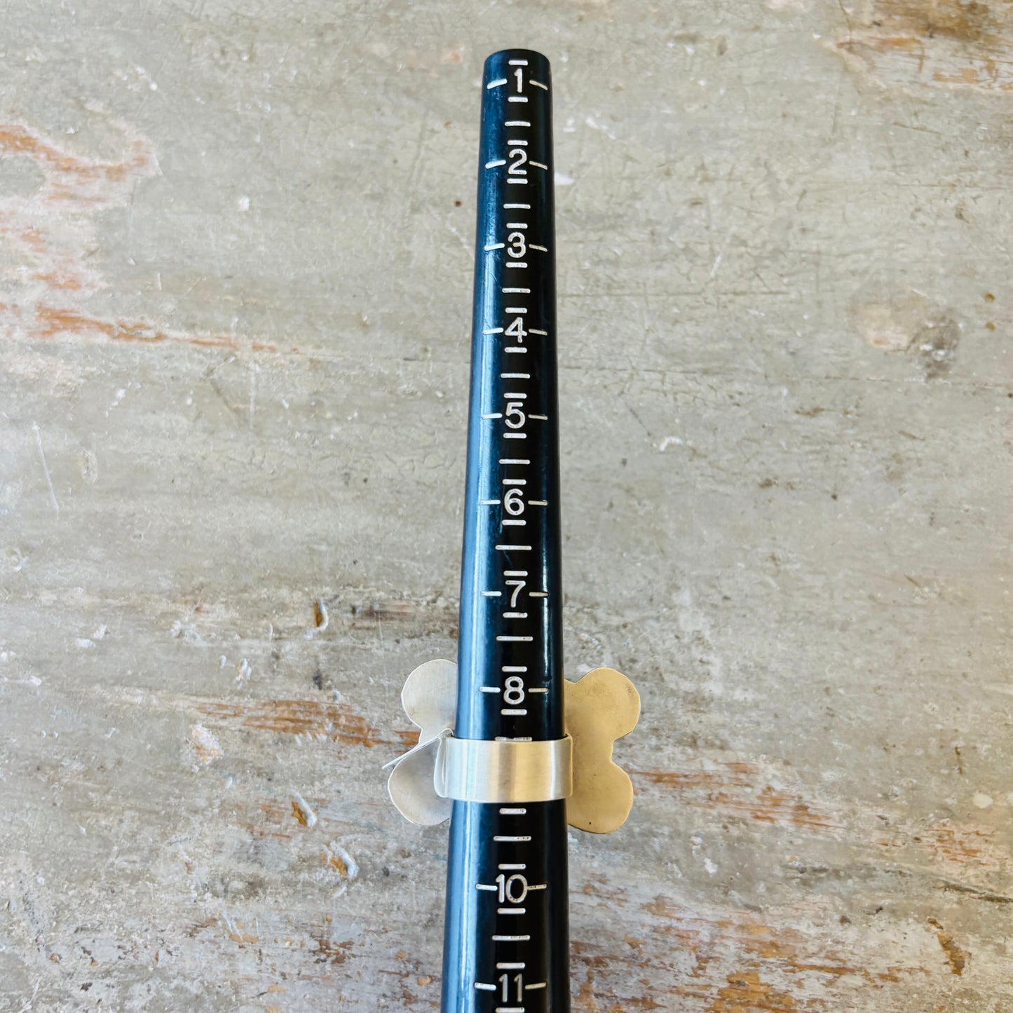 Navajo Sheila Becenti Sterling Silver & Golden Hills Cluster Ring