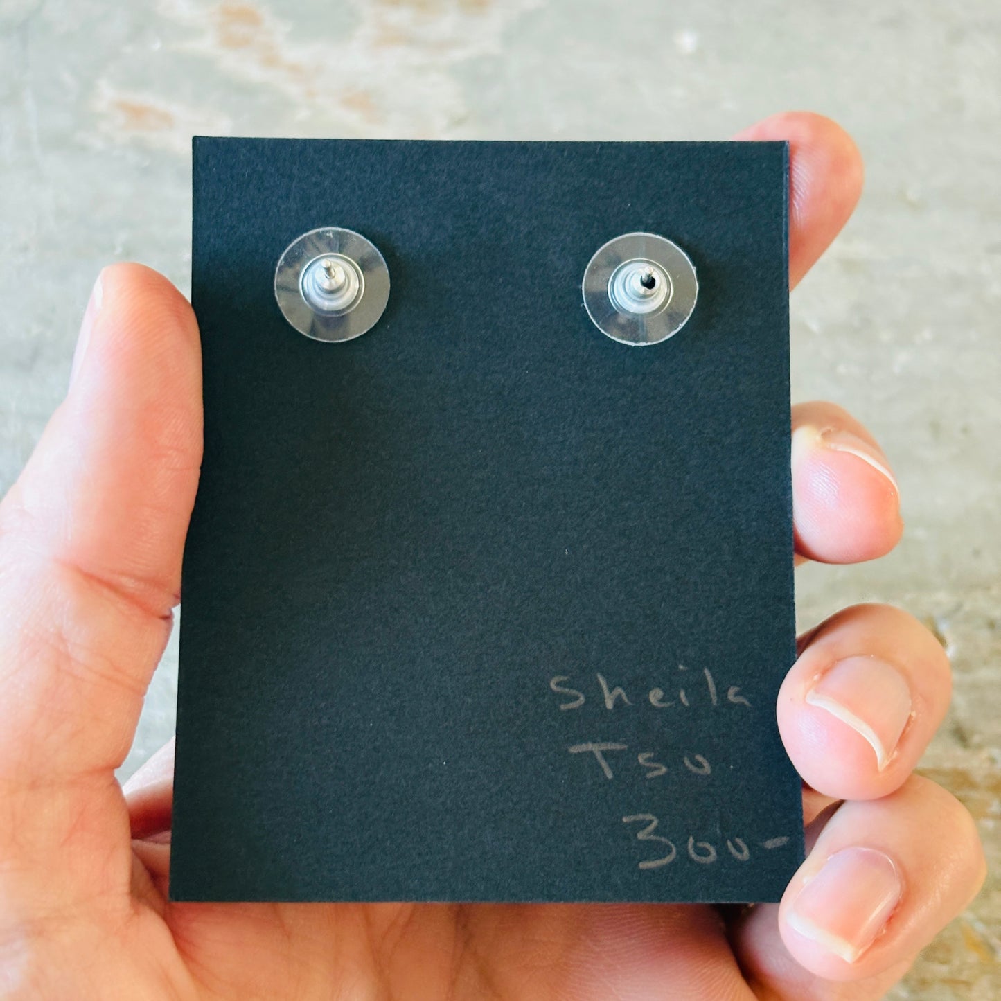 Sheila Tso Sterling Silver & Hubei Turquoise Earrings