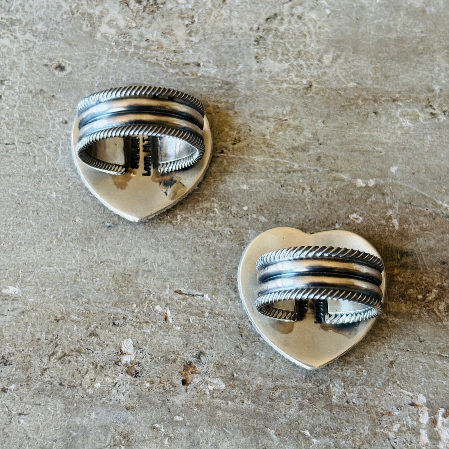Navajo Leon Martinez Sterling Silver Heart Ring