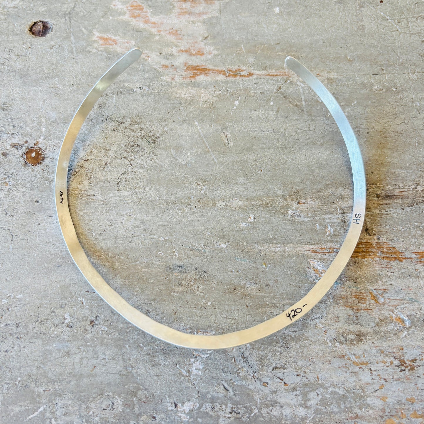 Navajo Herman Smith Sterling Silver Collar Necklace