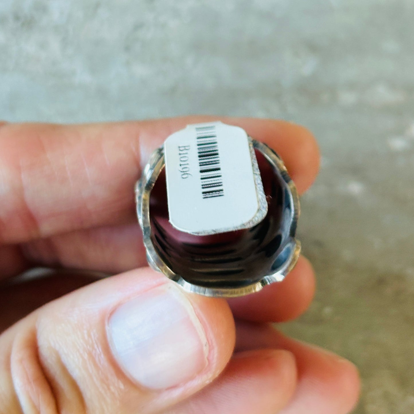 Navajo Alex Sanchez Sterling Silver Repousse Ring