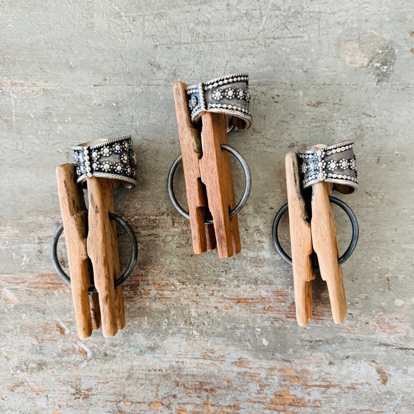 Navajo Hemerson Brown Sterling Silver Statement Ring