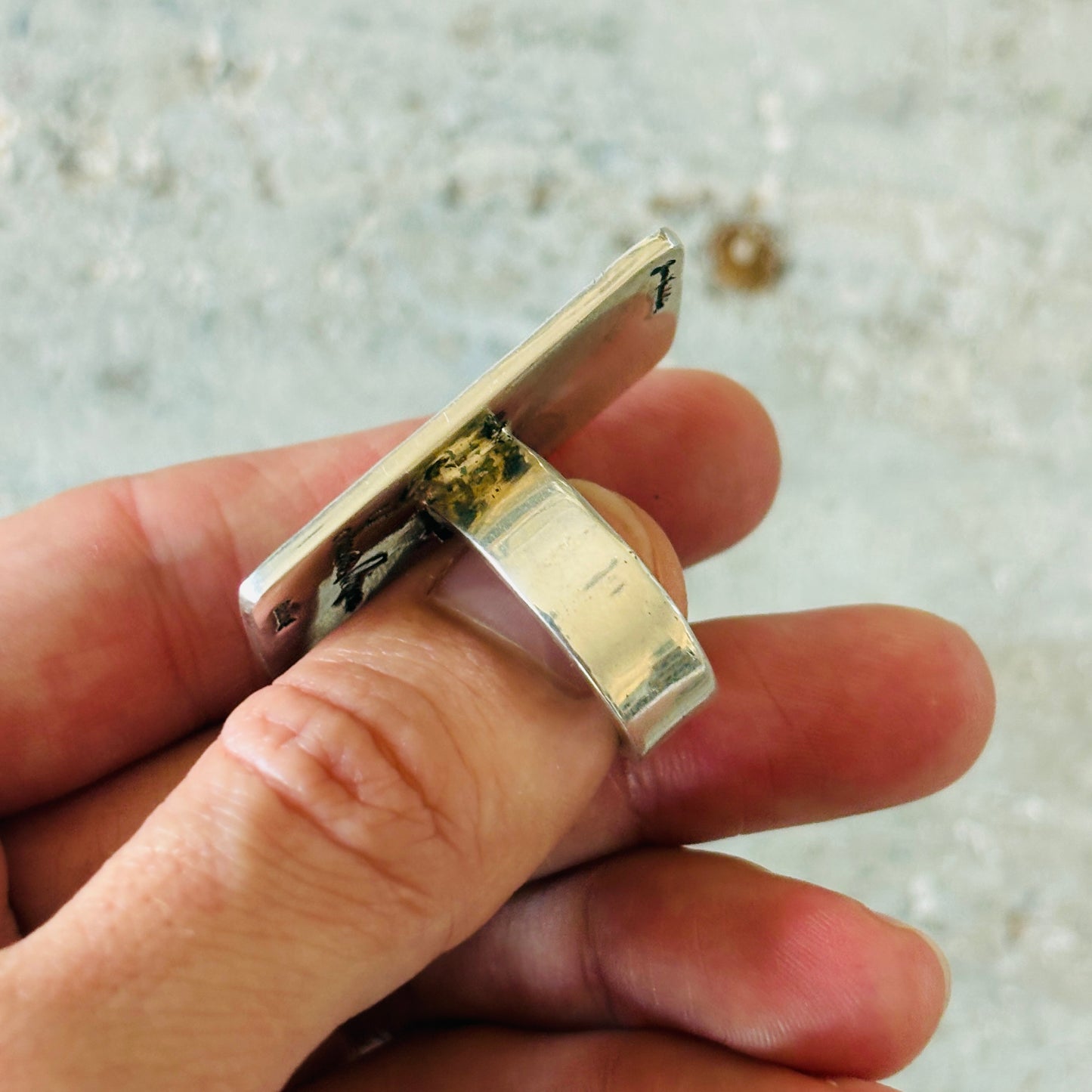 Tohono O’odham James Fendenheim Sterling Silver Cactus Ring