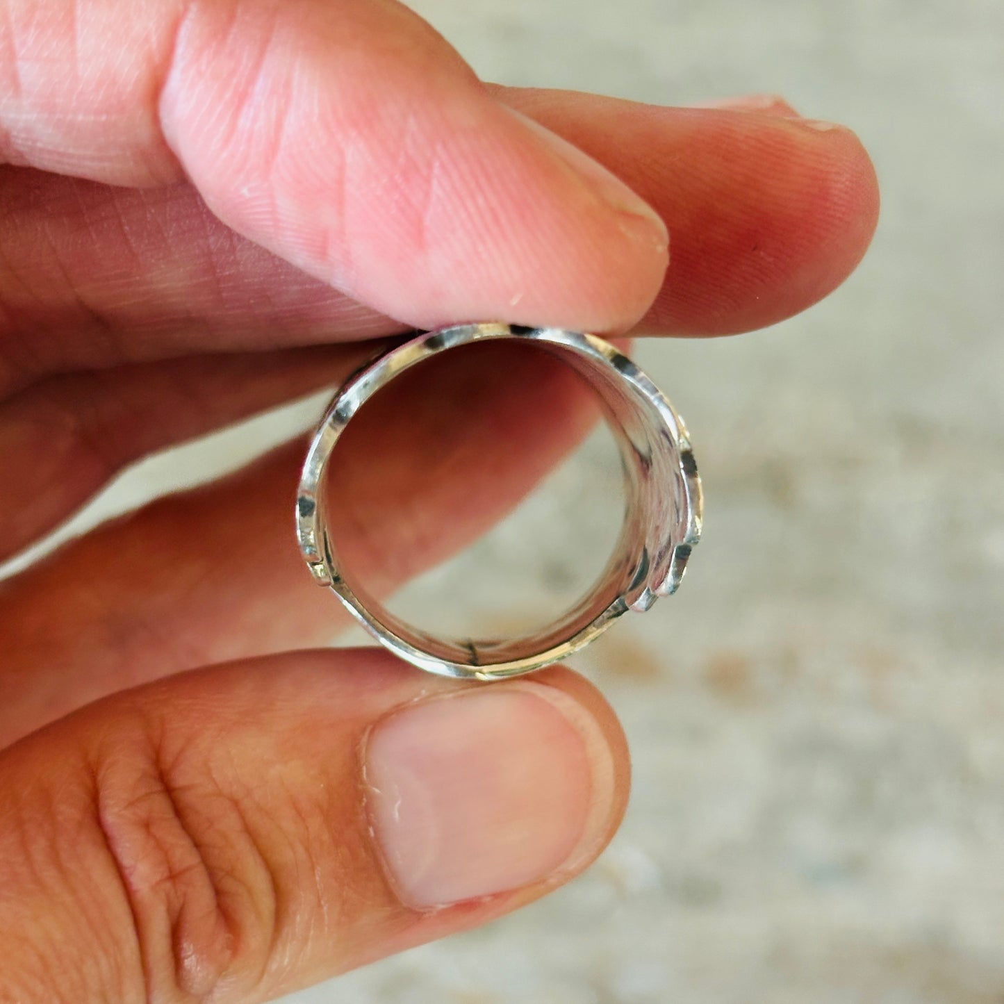 Navajo Sunshine Reeves Sterling Silver Heart Ring (Copy)