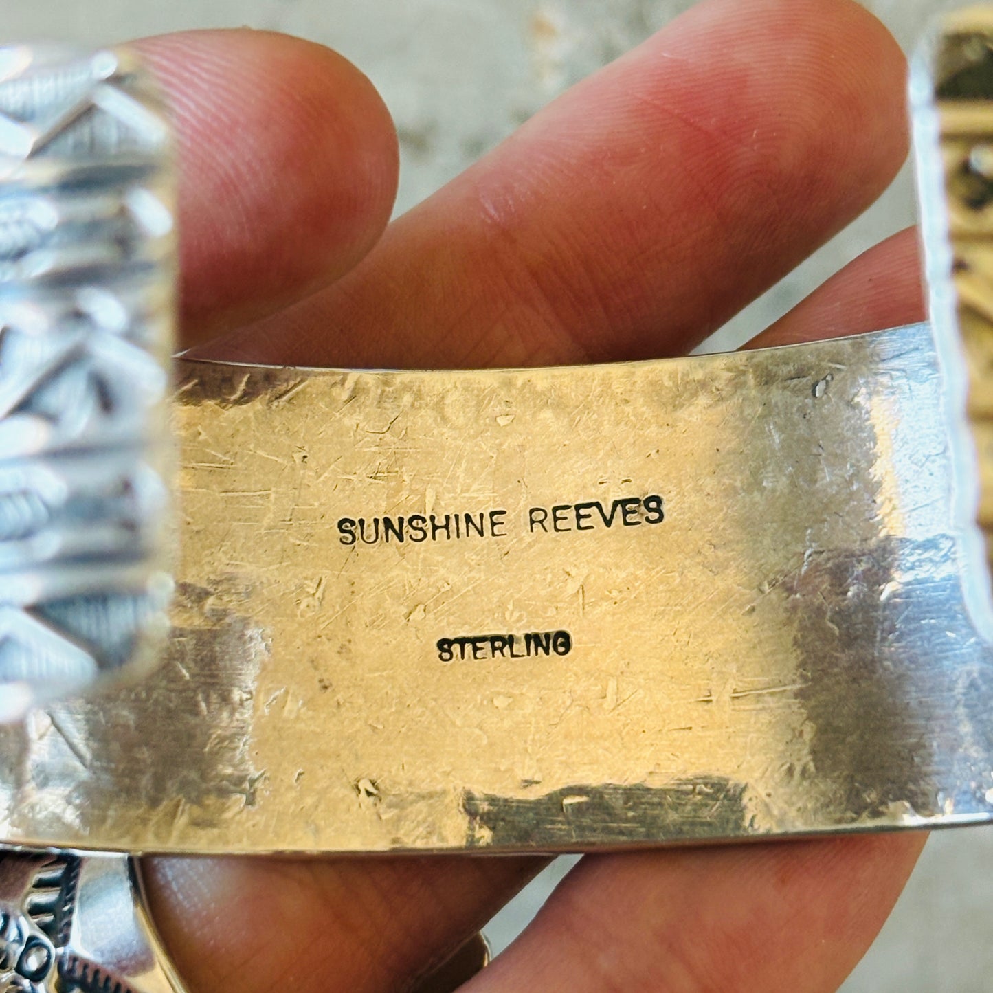 New Sunshine Reeves Sterling Silver Arrows Stacker Cuff