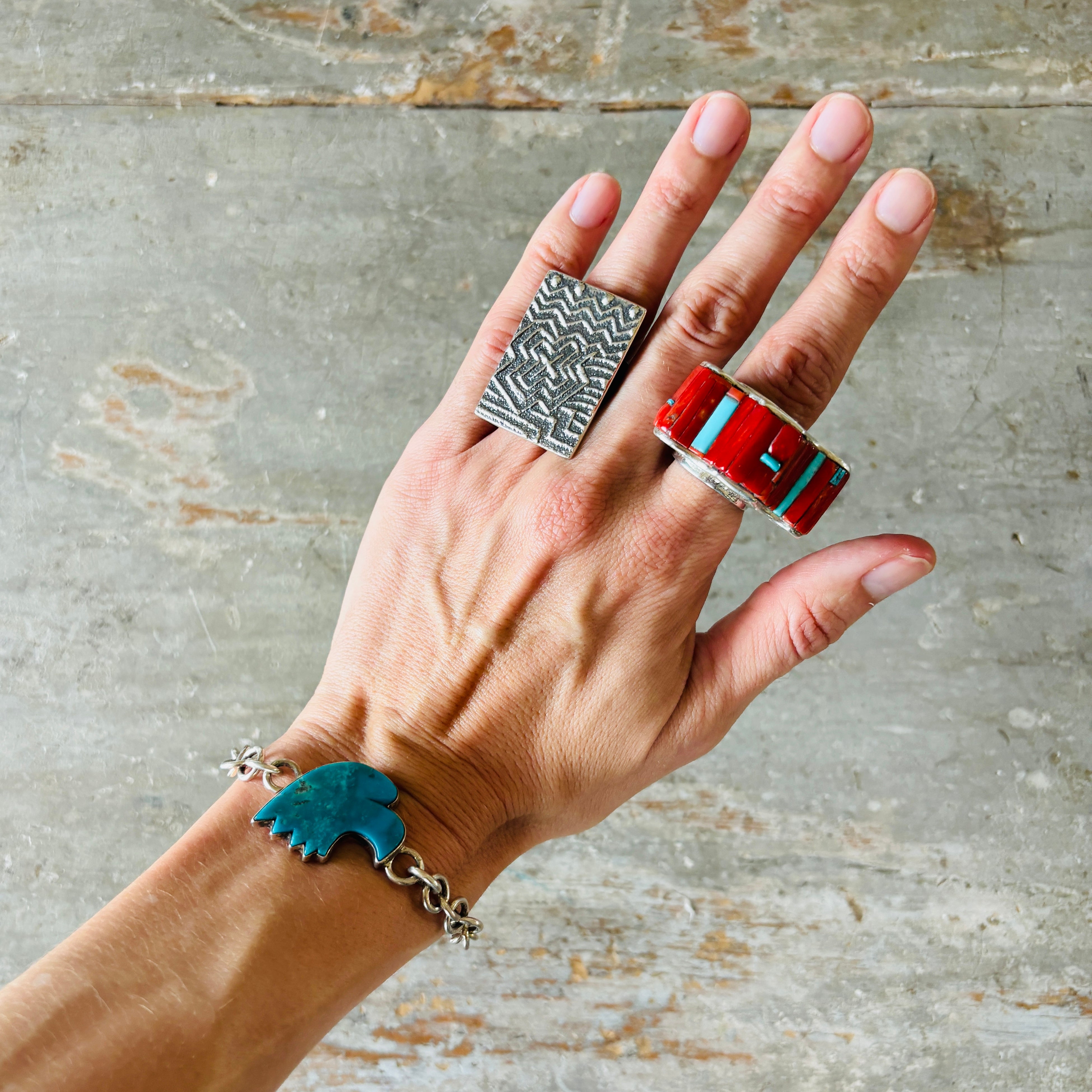 Navajo Melvin Francis Sterling Silver & Kingman Turquoise Eagle