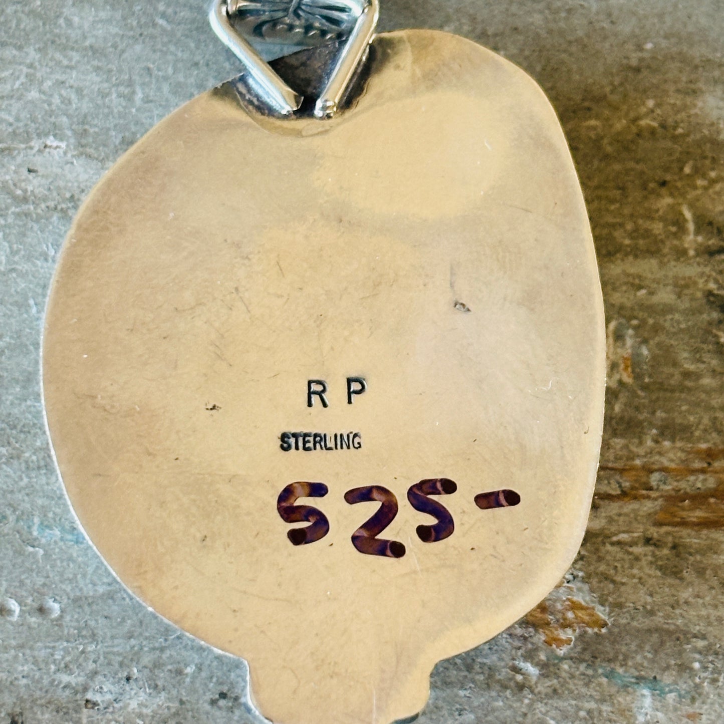 Apache Rosella Paxson Sterling Silver & Pilot Mountain Turquoise Pendant