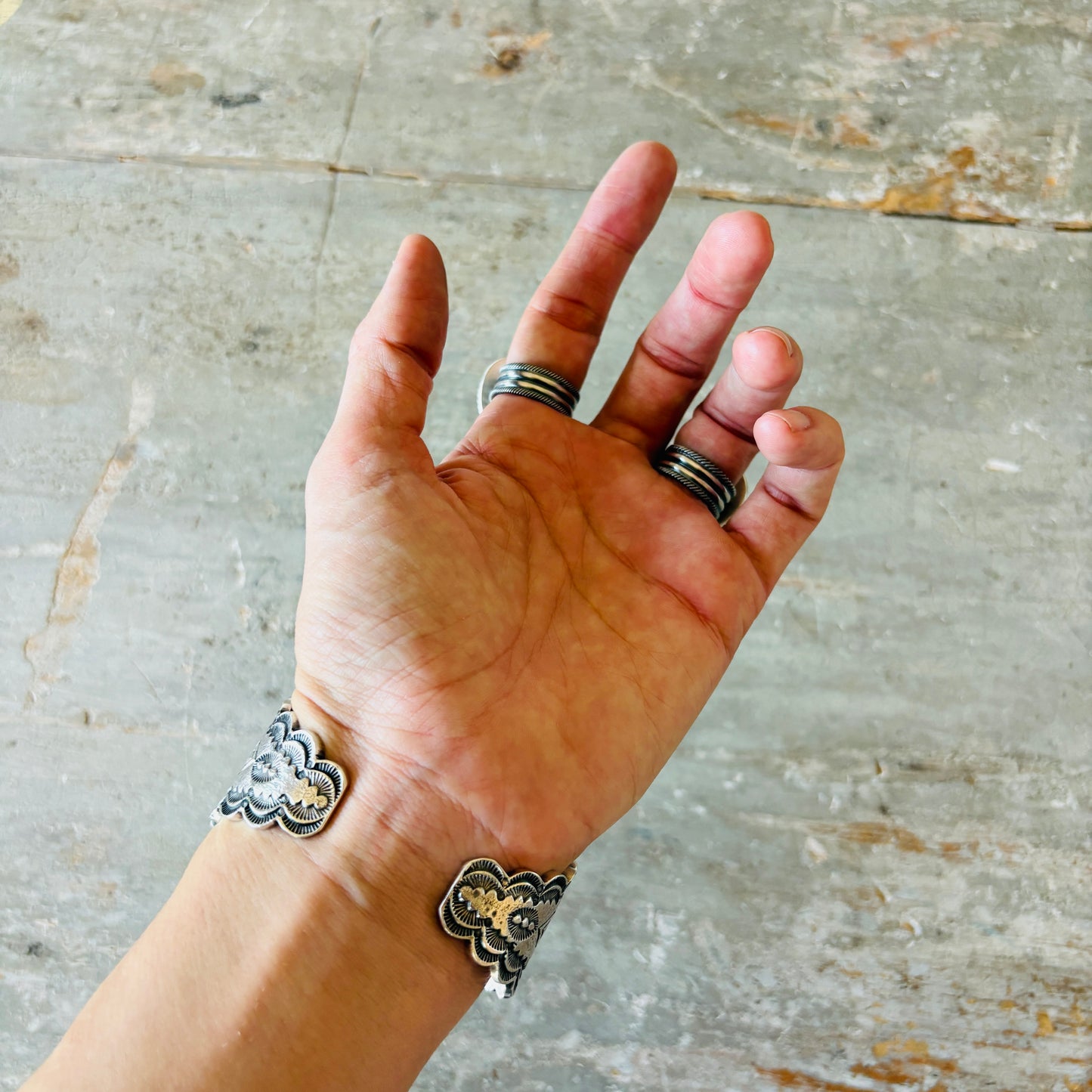 Navajo Leon Martinez Sterling Silver Heart Ring