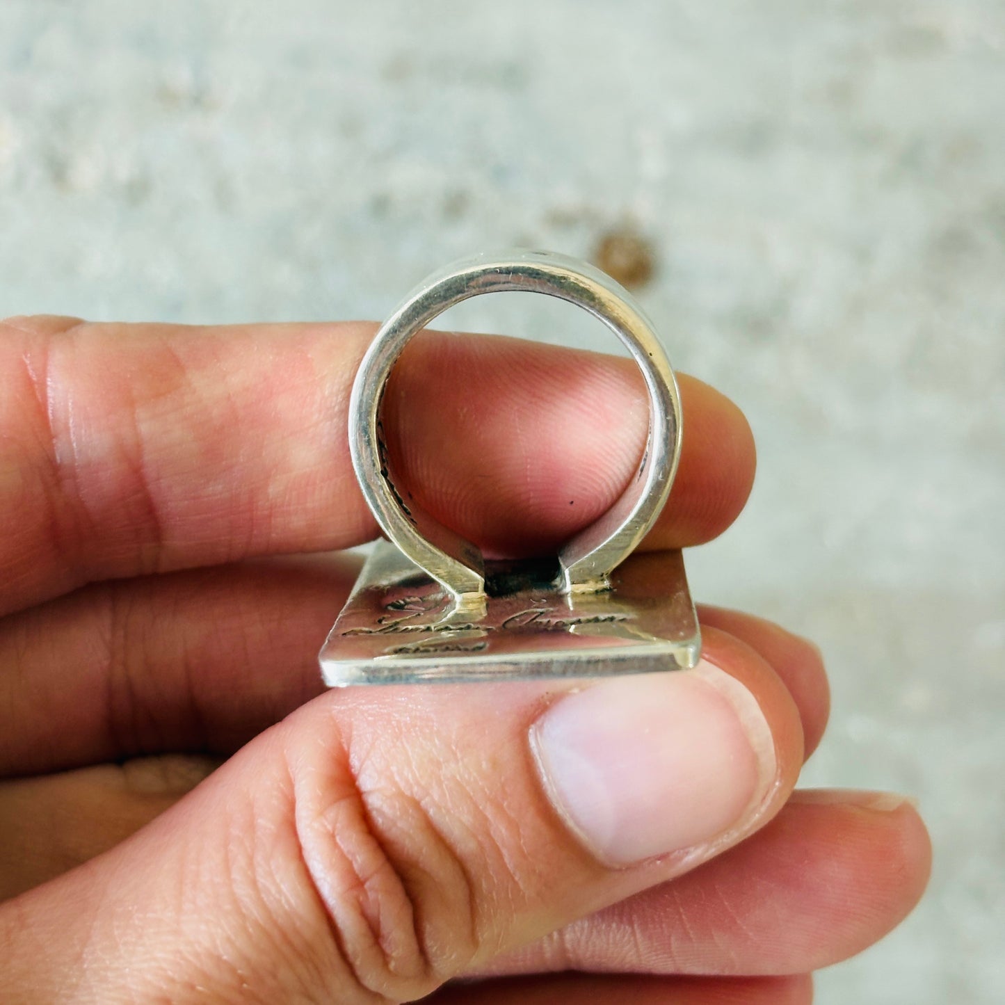 Tohono O’odham James Fendenheim Sterling Silver Cactus Ring