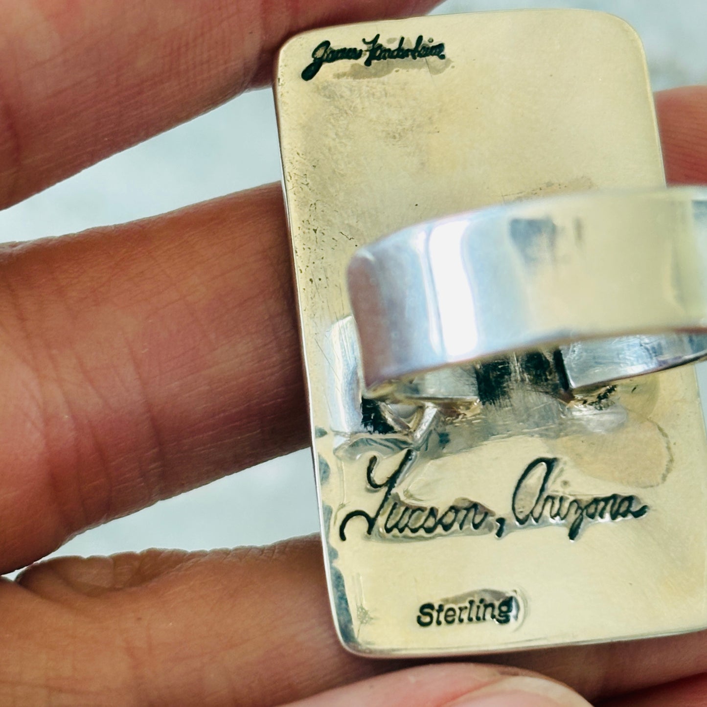 Tohono O’odham James Fendenheim Sterling Silver Cactus Ring