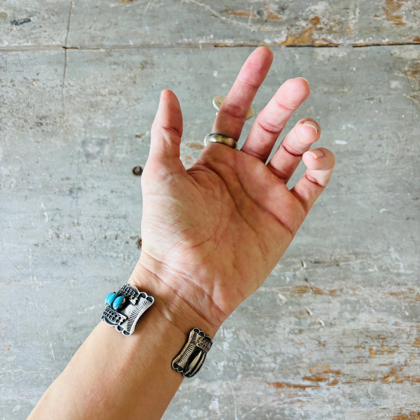 Navajo Betty Tom Sterling Silver & Multi Turquoise Statement Ring