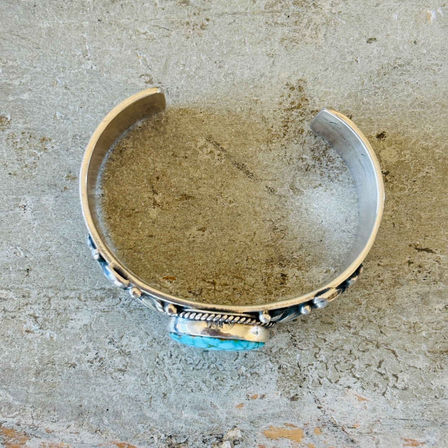 Navajo Tsosie Willie Sterling Silver & Web Kingman Stacker Cuff