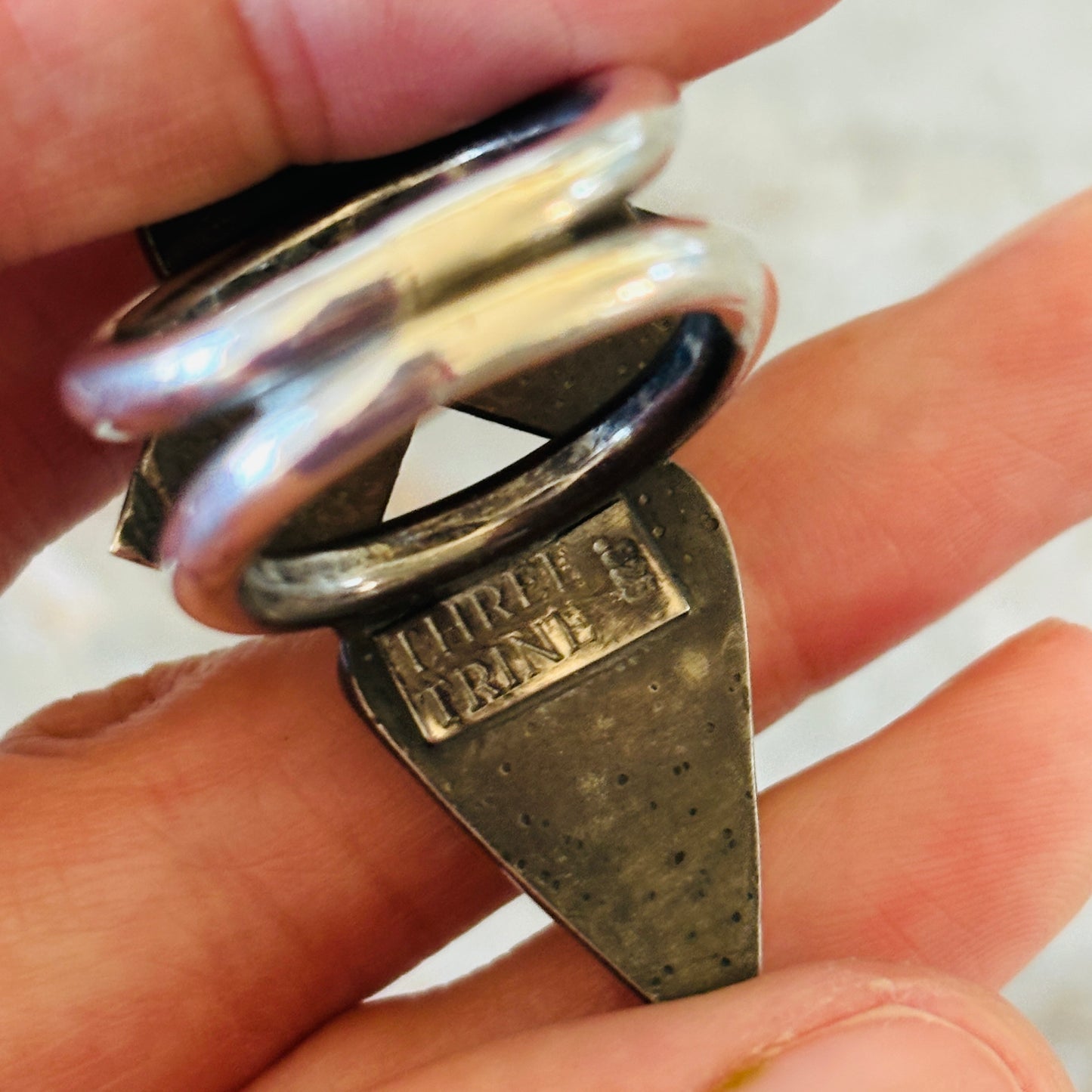 Native American Neffie Ketah - Roxas Sterling Silver & White Buffalo Ring