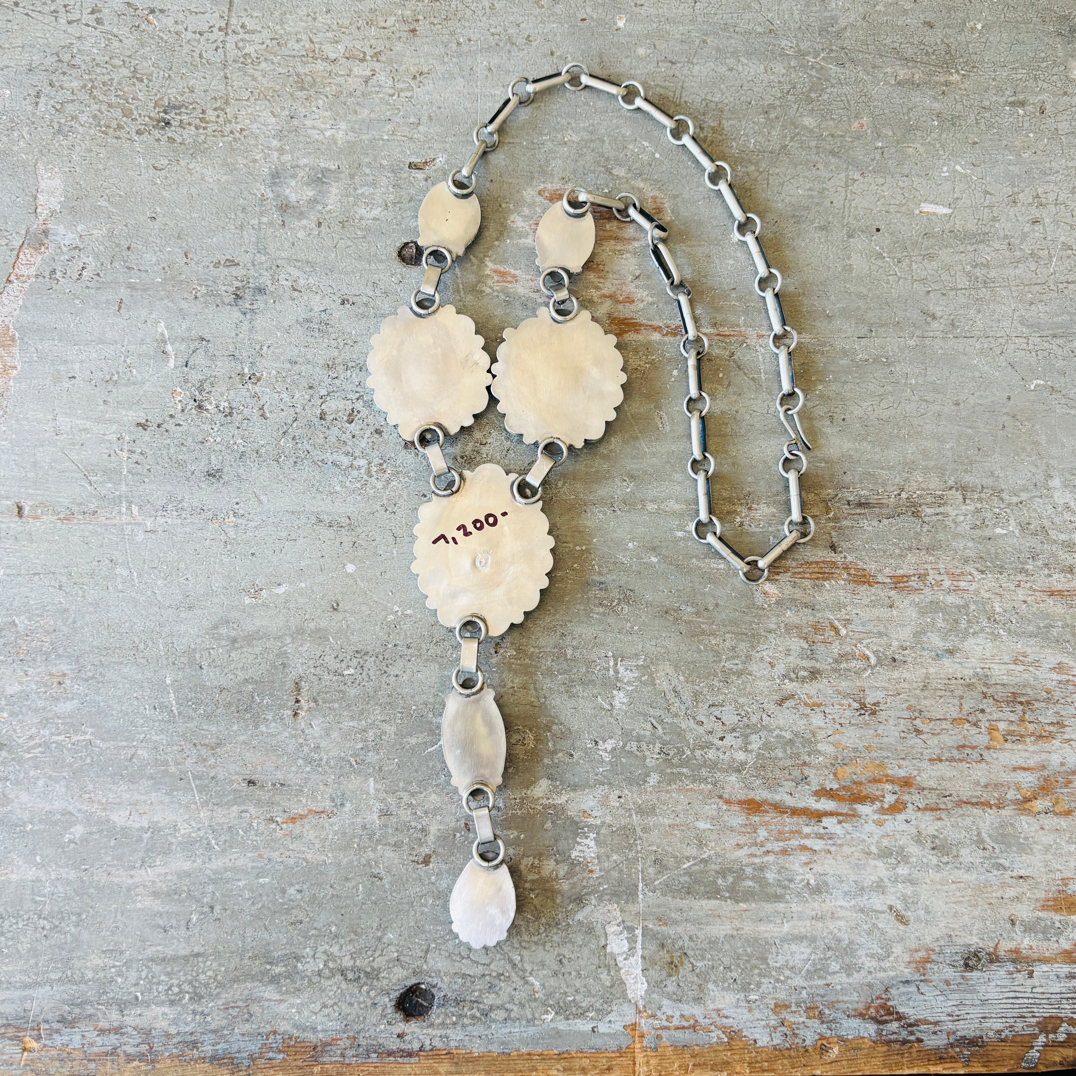 Navajo Freddie Maloney Sterling Silver & Sonoran Turquoise