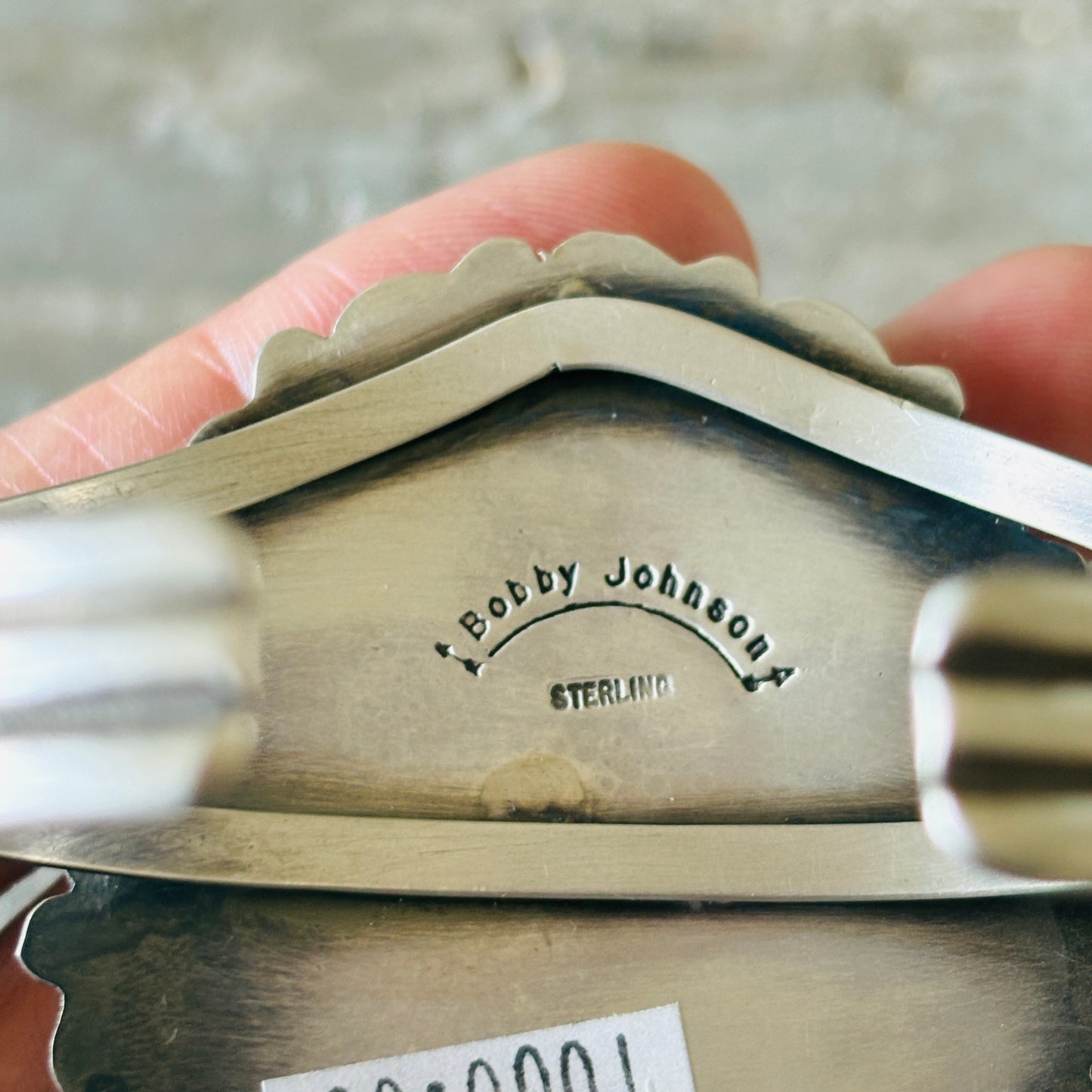 Navajo Bobby Johnson Sterling Silver & #8 Turquoise Cluster Cuff!