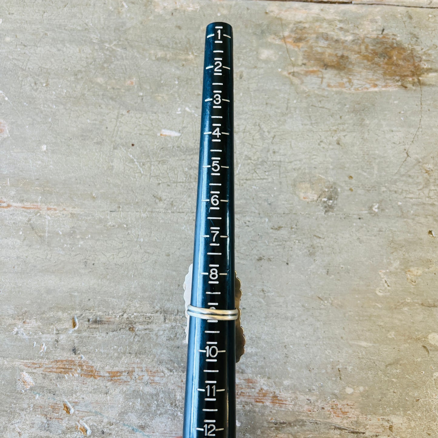 Navajo Sheila Becenti Sterling Silver & Sleeping Beauty Turquoise Cluster Ring