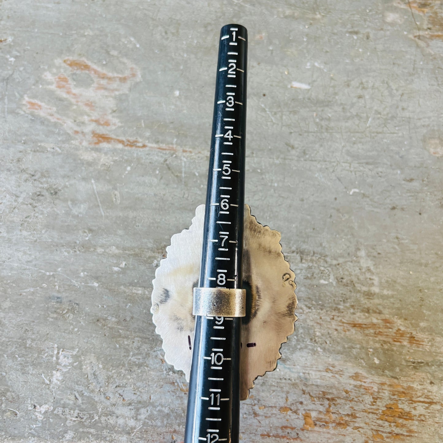 Navajo Kindale Billah Sterling Silver - Ceramic & Mojave Cowboy Ring