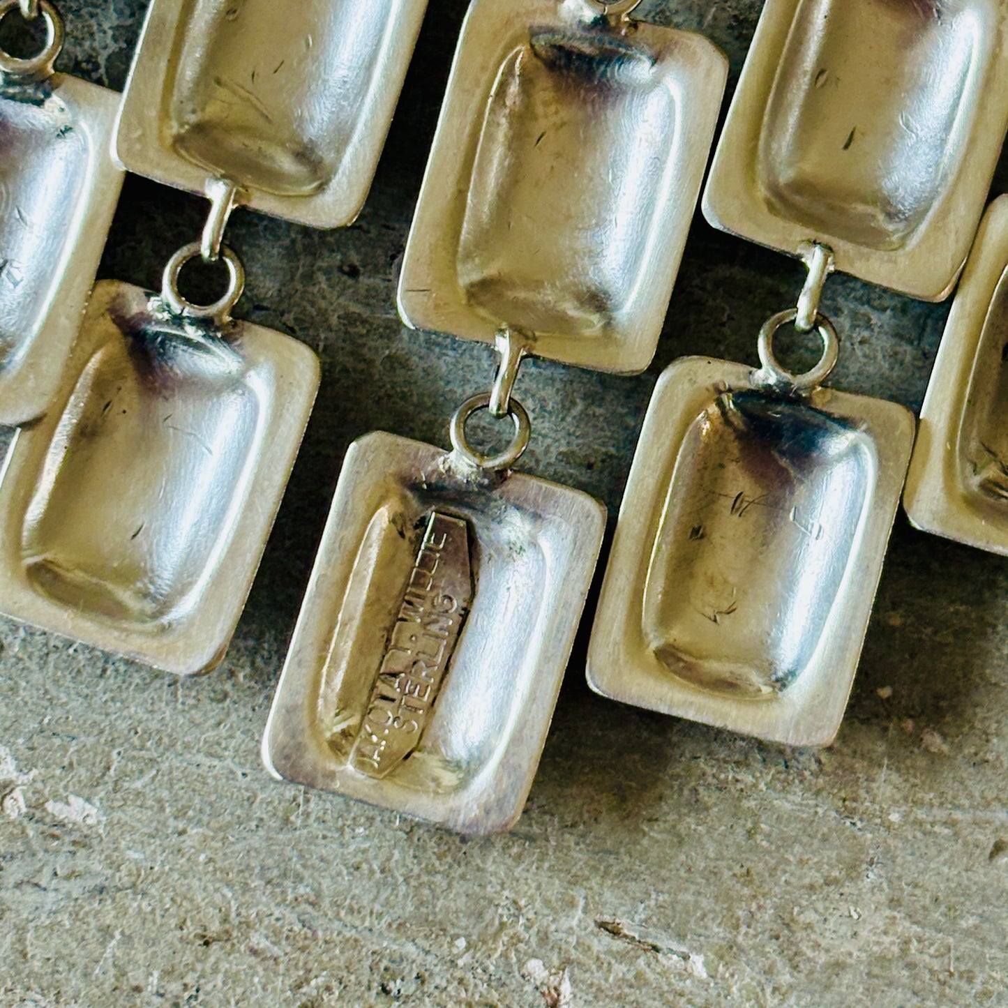 Navajo Dakota Willie Sterling Silver Statement Charms Necklace